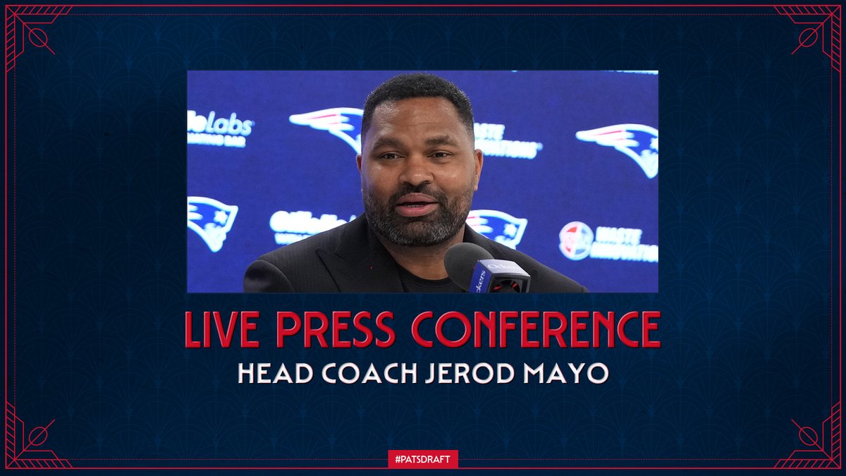 LIVE: Jerod Mayo Post-Draft Press Conference WATCH: patriots.com