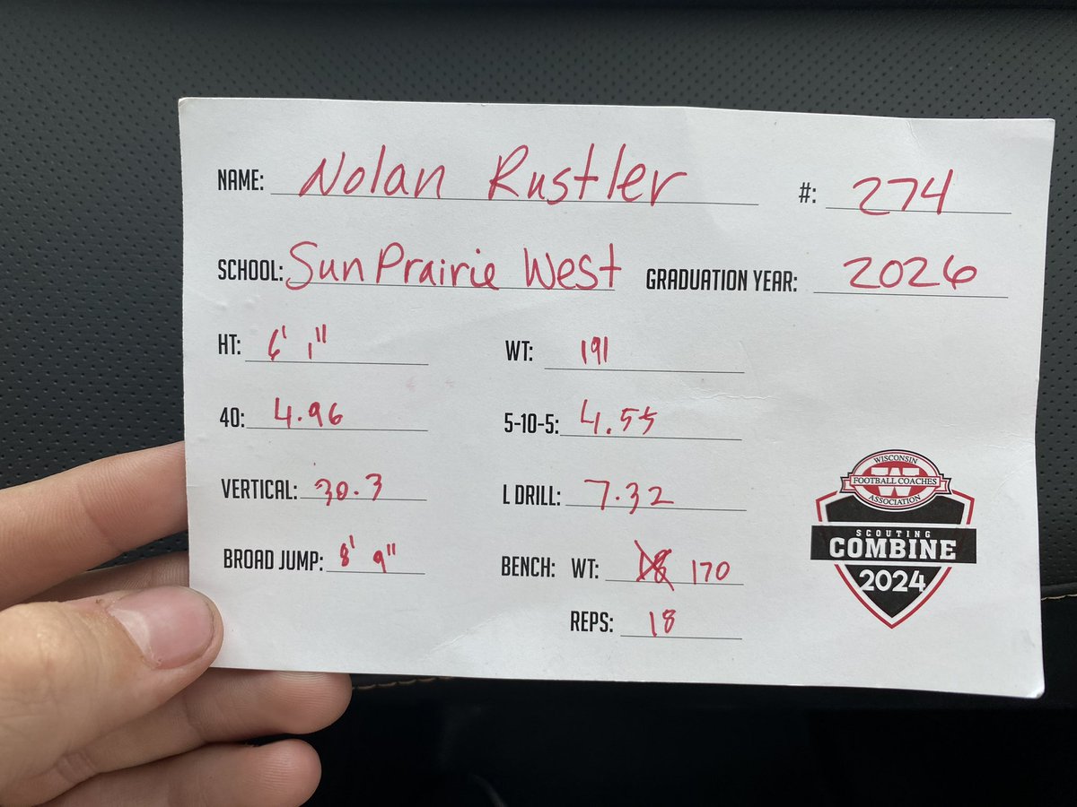 Thanks <a href="/wifca/">WiFCA</a> and @travisWSN for the combine had a great time!