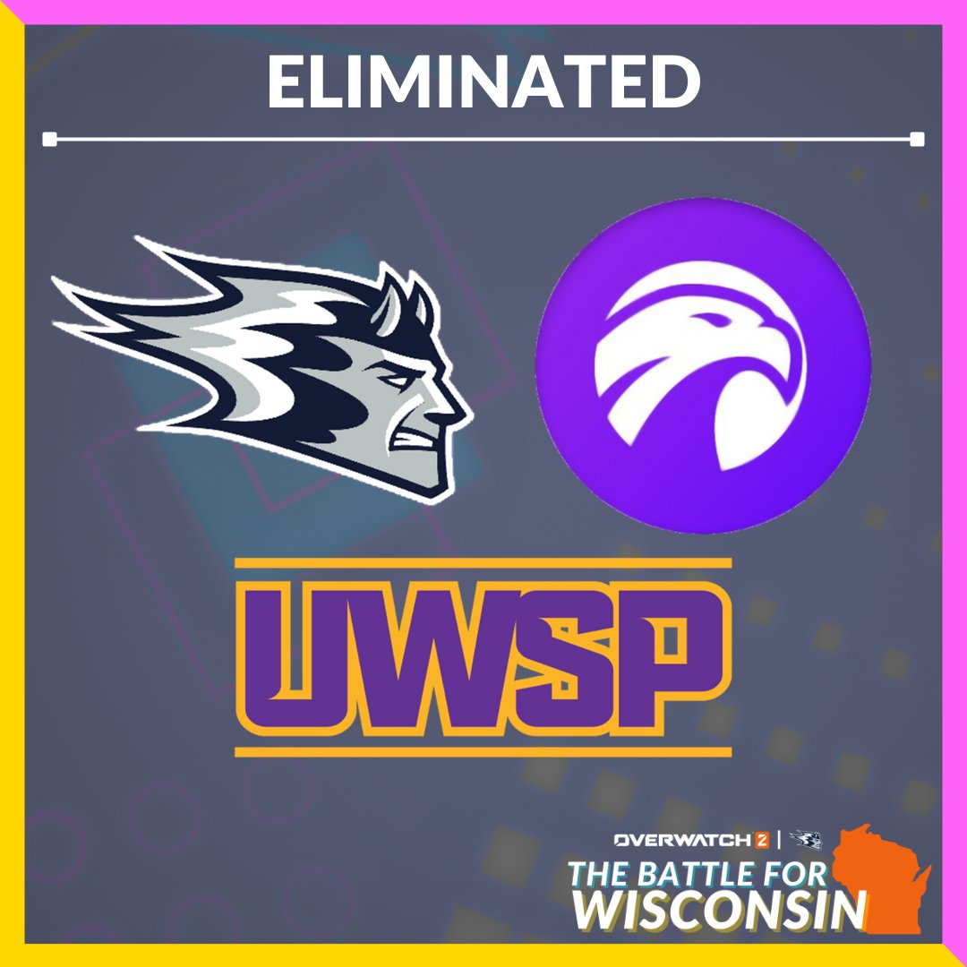 We say goodbye to three more teams today; thank you all for your effort @StoutEsports @uwsp_esports @UWWesports.