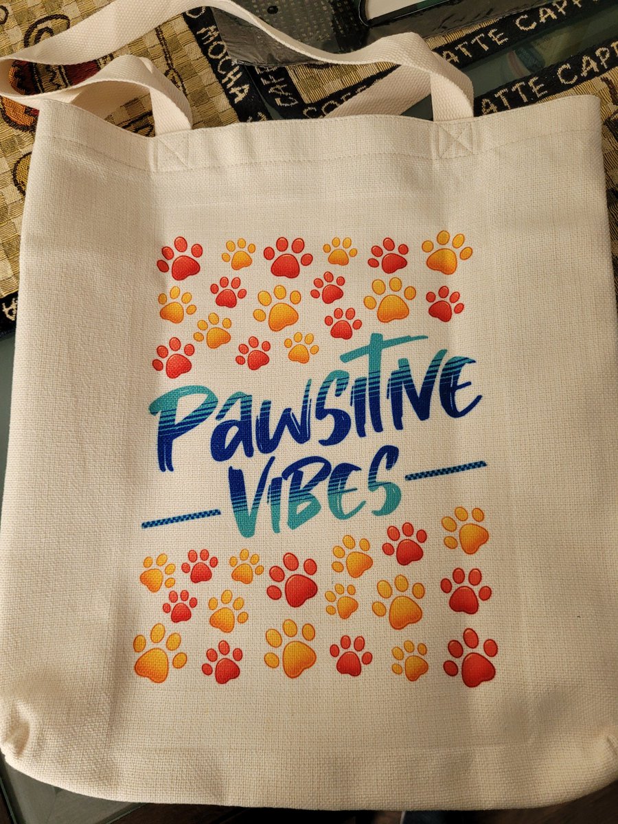 Check out this awesome bag I got from @CharliePawsUp ! Charlie's mom makes these supercute, super strong bags! Great for groceries, books, or dog toys! Be sure to check out their store!