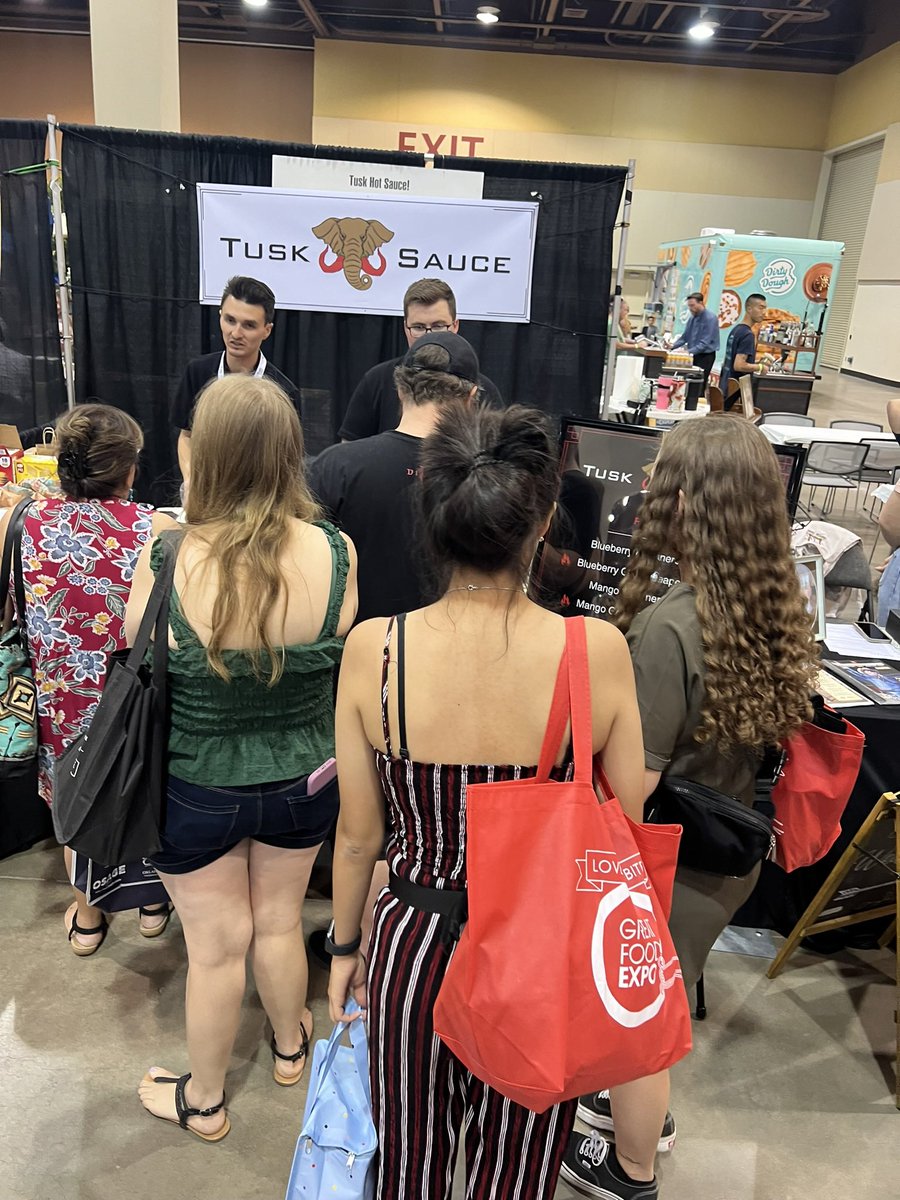 Thank you to everyone who visited us at the Great Food Expo! #Tusksauce #tusk #hotsauce #entrepreneur #smallbusiness #peppers #pepper #peppersauce #greatfoodexpo @greatfoodexpo