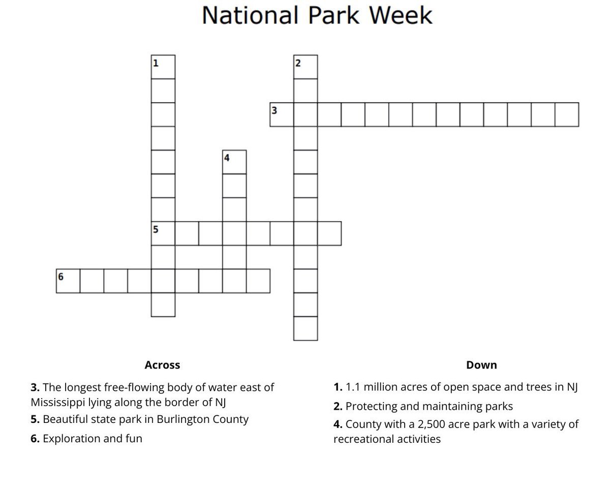 We must continue our work to protect our parks here in NJ and across the country. Close out National Park Week with a little activity!