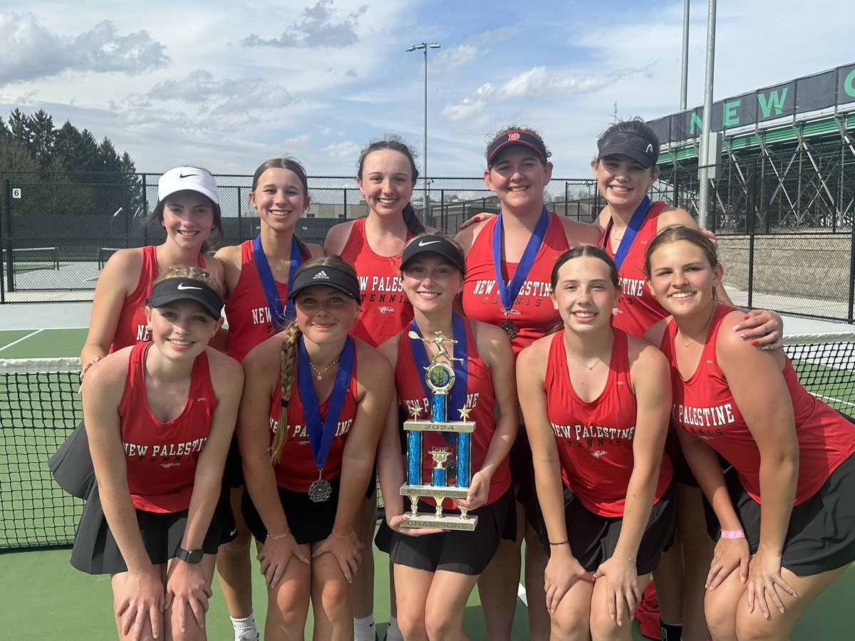 Mrs. Hall (@hallhistorynphs) on Twitter photo NPHS girls tennis is bringing home the New Castle JV tournament trophy, winning by just 2 points!! Great tennis and sportsmanship all around!! So fun cheering on these marvelous humans all day๐๐พ <a href="/NPHSDragons/">New Palestine Dragons</a> NPHS girls tennis is bringing home the New Castle JV tournament trophy, winning by just 2 points!! Great tennis and sportsmanship all around!! So fun cheering on these marvelous humans all day๐๐พ <a href="/NPHSDragons/">New Palestine Dragons</a>
