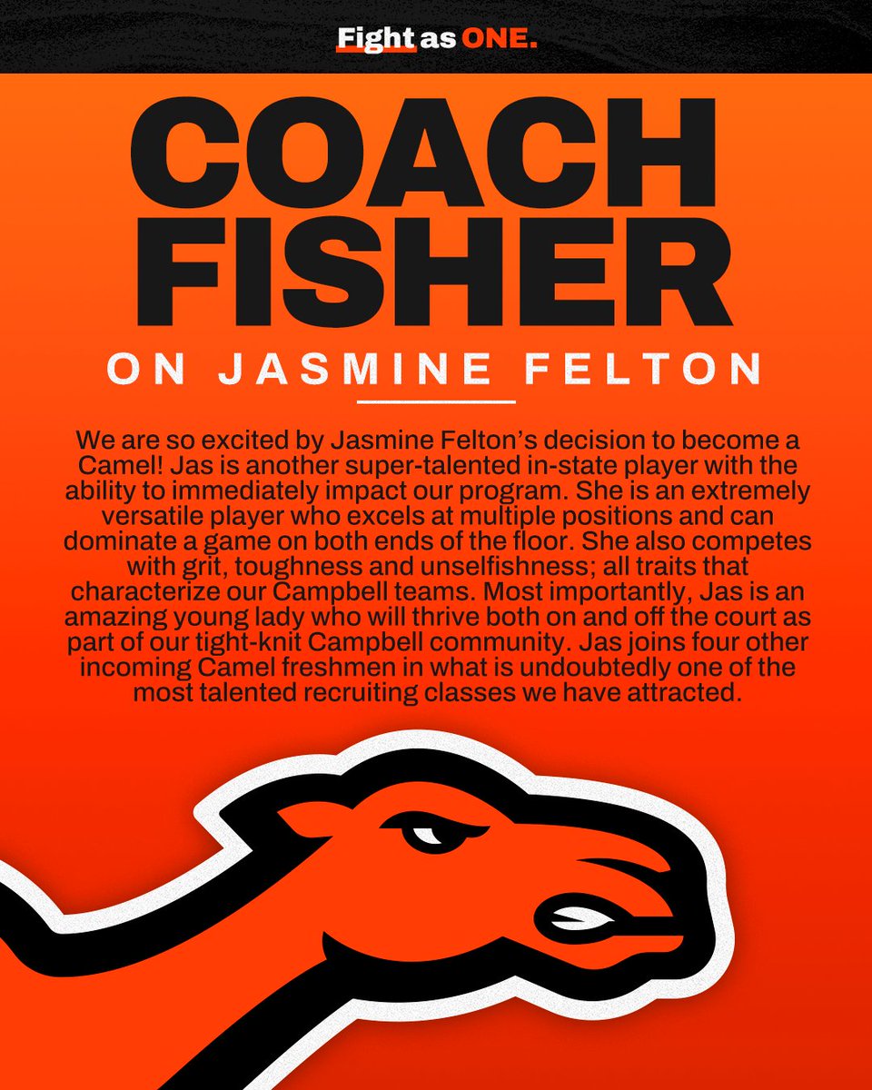 𝙎𝙄𝙂𝙉𝙀𝘿 ✍️ Welcome to The Creek, Jasmine Felton! 📰: bit.ly/3JB3QMr #SweatAndServe | #RollHumps 🐪🏀