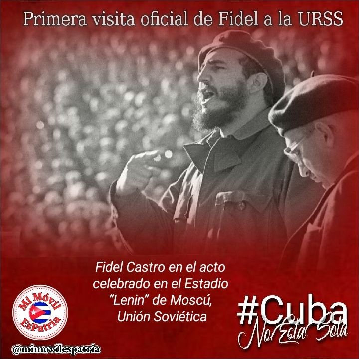 #27DeAbril Primera Visita oficial de #FidelPorSiempre a la URSS. #CubaViveEnSuHistoria @EloylvarezMart1 @ValdesMenendez @@DiazCanelB @PresidenciaCuba @Partido