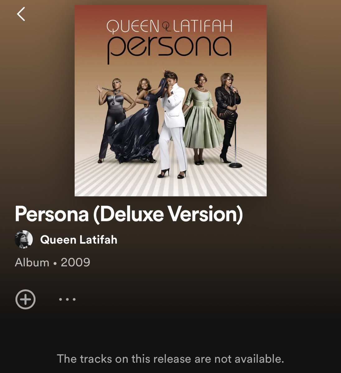 Repost this if you want “Persona (Deluxe Version)” by @IAMQUEENLATIFAH to be made available on streaming platforms worldwide 🌎 Includes guest appearances by @maryjblige @BustaRhymes @MissyElliott & more… 🎤 @COOLANDDRE @UMG #music #hiphop #RnB #Album #2000s #woman #female 🎶