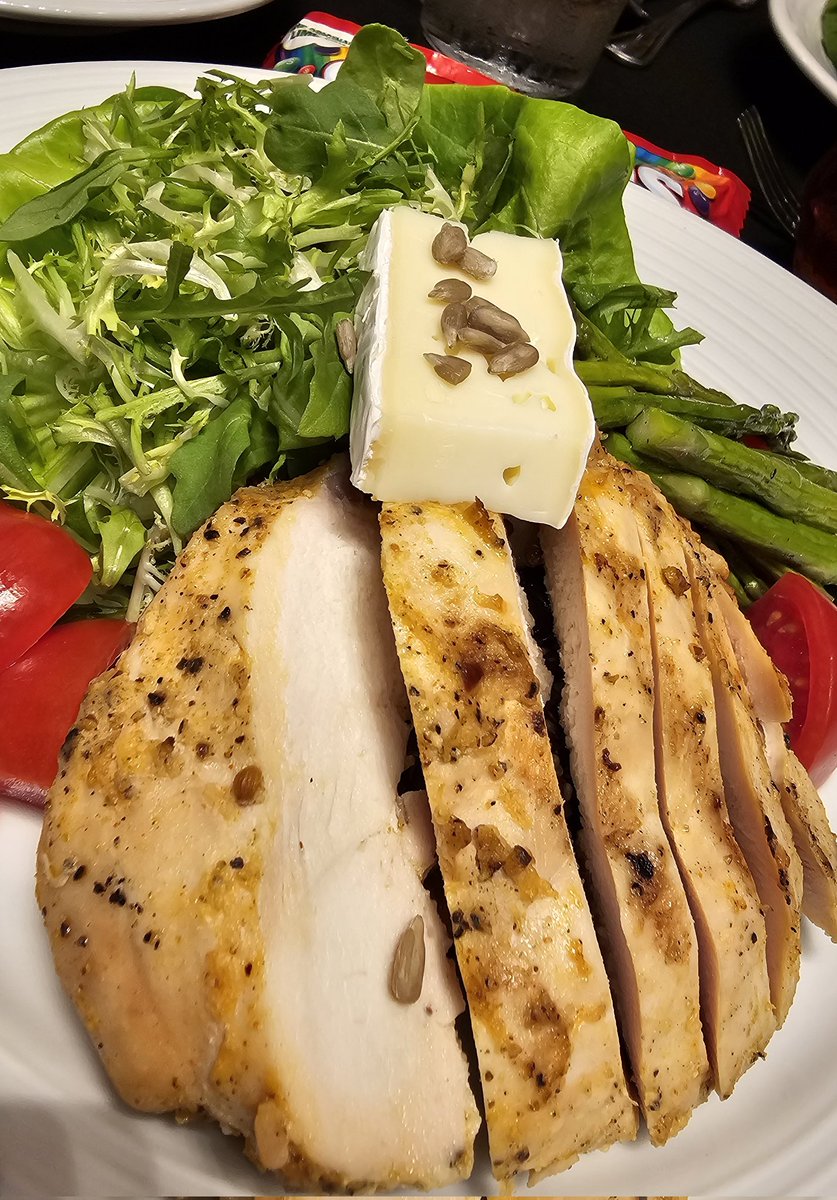 Chicken breast and salad