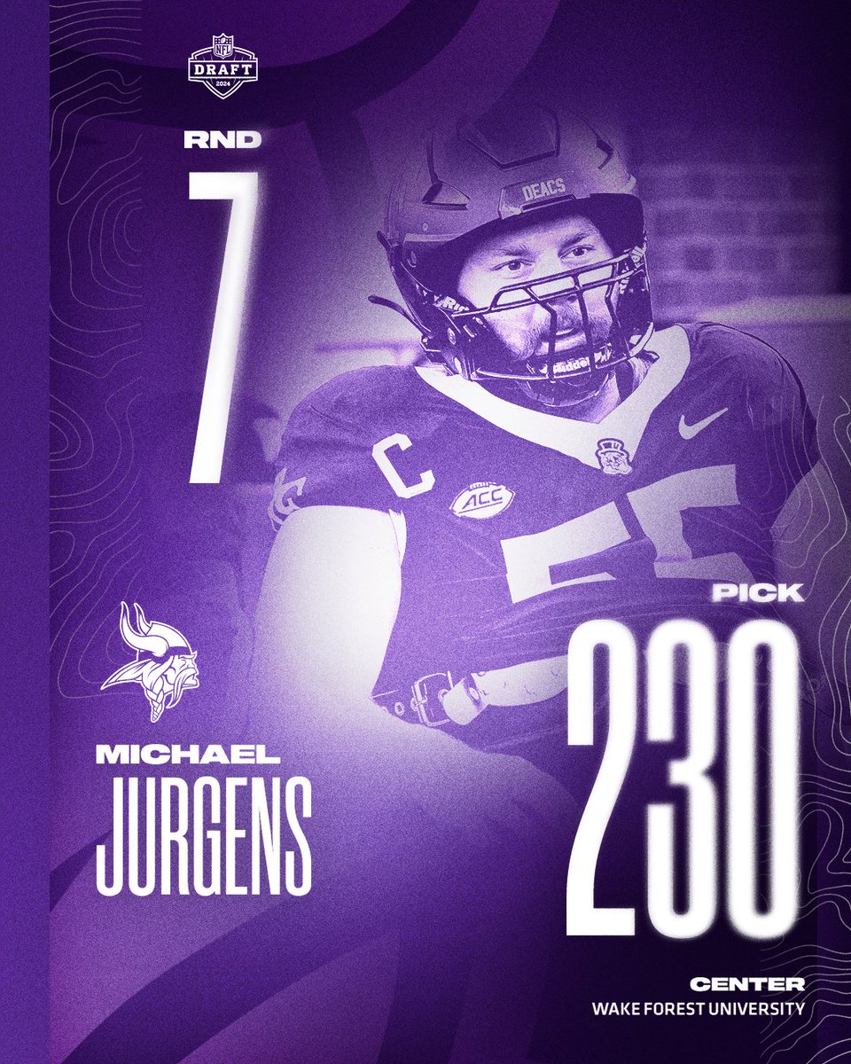 👋🏼 @Michael_jurgens 💜💛 #Skol #Vikings #NFLDraft #endzn #rtlnfl