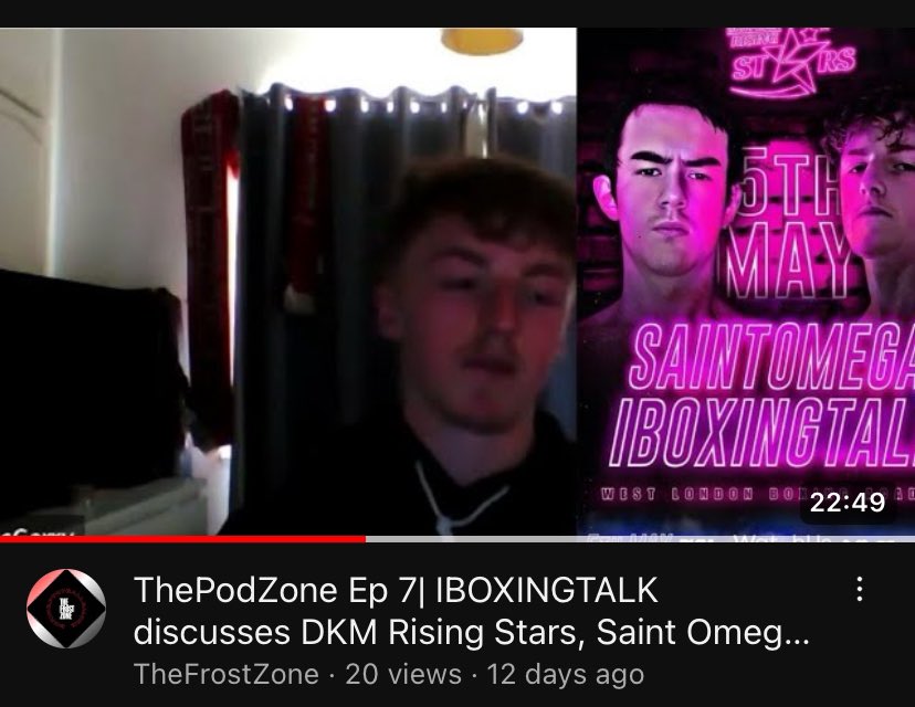 Like to know more about me ? If you haven’t already go and check out @CalFrostZone interview! Really good interview and a great discussion about the upcoming @DKMRisingStars 001 card ! #Boxing #boxingtalk #dkmrisingstars #Influencerboxing #Trending