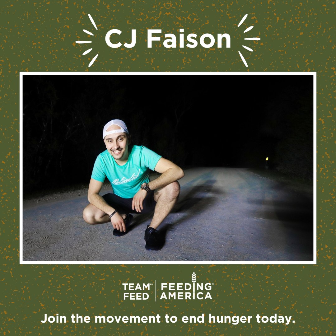 Get ready to be inspired! Team Feed’s @cjfaison has rallied support and raised funds ensuring that for every dollar contributed, at least 10 meals are provided to neighbors facing hunger. Join Team Feed today and make an impact on people facing hunger! 🧡 bit.ly/JoinTeamFeed