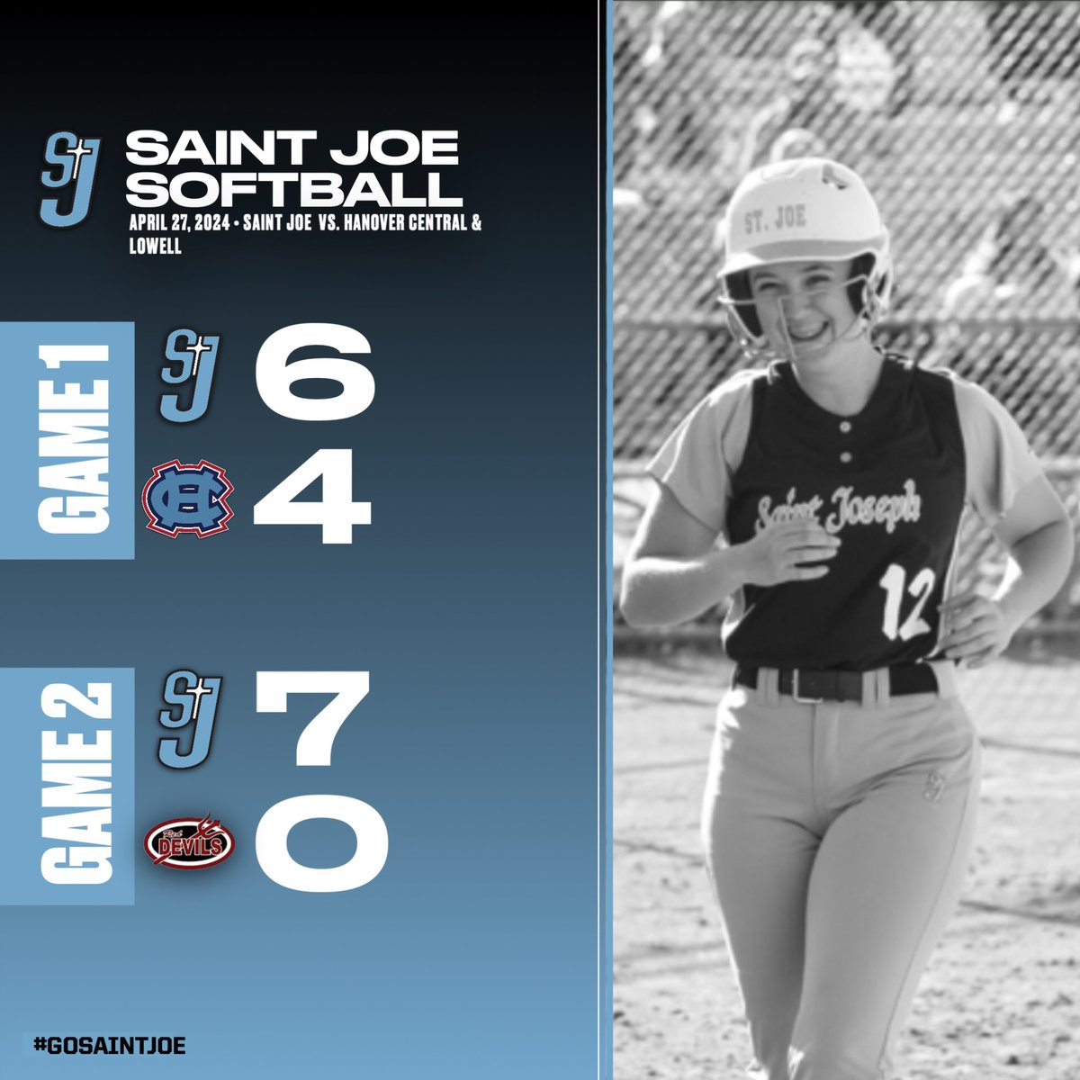 Saint Joseph High School Athletics (@saintjoesports) on Twitter photo .<a href="/SoftballSJHS/">SJ Softball</a> won two on Saturday beating Hanover Central 6-4 and Lowell 7-0.
The offense collected 25 hits on the day being led by Riley Zache and Kenadie Schrock who each had 4 RBI. Riley Zache hit one home run against Hanover Central and Kenadie Schrock hit two against .<a href="/SoftballSJHS/">SJ Softball</a> won two on Saturday beating Hanover Central 6-4 and Lowell 7-0.
The offense collected 25 hits on the day being led by Riley Zache and Kenadie Schrock who each had 4 RBI. Riley Zache hit one home run against Hanover Central and Kenadie Schrock hit two against