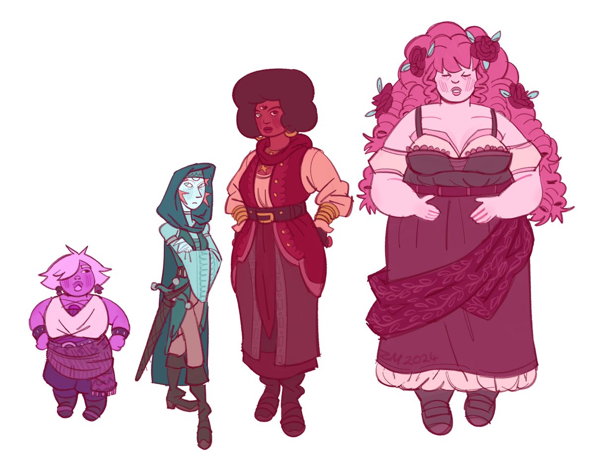 the gang serving cunt at the witch trials #StevenUniverse