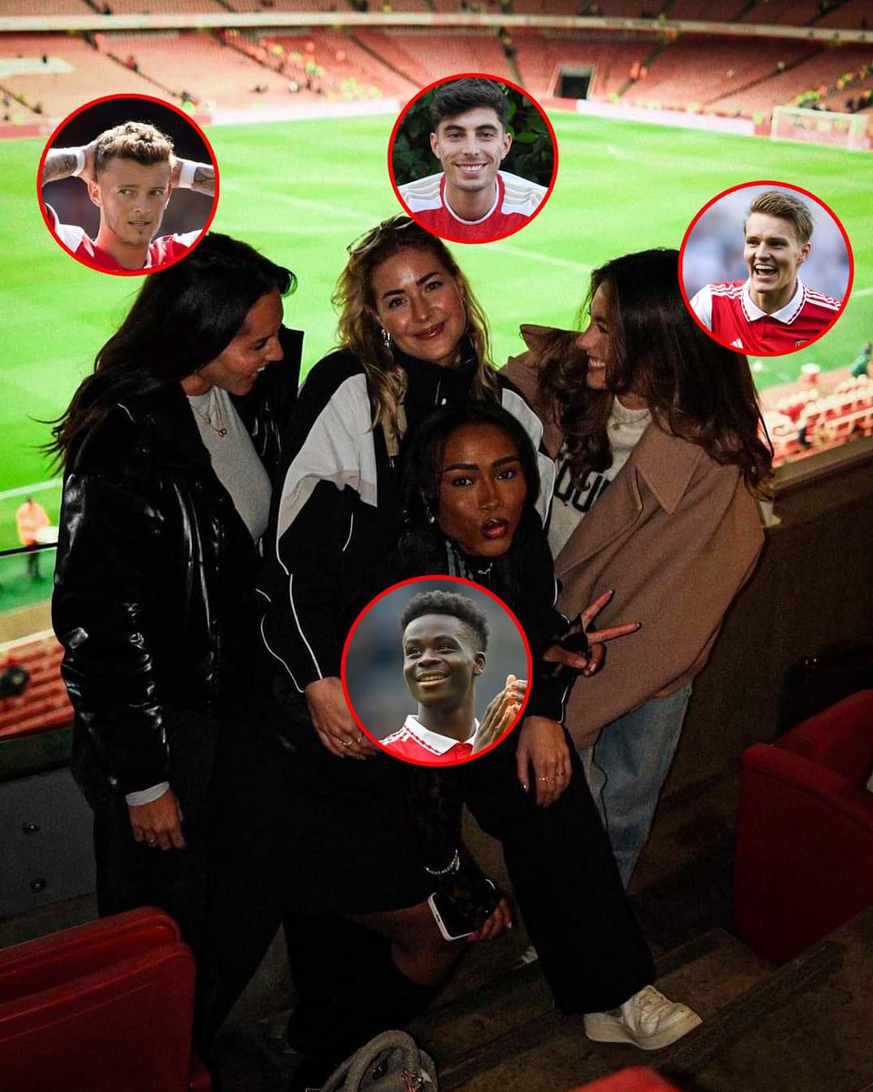 Ben White's girlfriends, Saka, Ødegaard, and Havertz met in the stands to support their boys together. the time we mourn Chelsea 5-0  #ARSCHE ❤️ #COYG #TOTARS #Artetaball #TrustTheProcess how beautiful is this😉