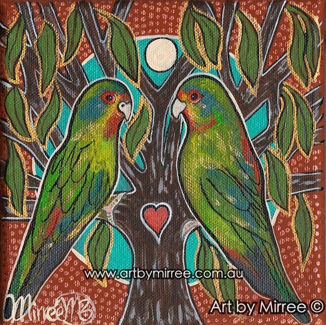 The latest artwork of “Swift Parrot Dreaming” captures the essence of these colorful & critically endangered birds. It’s disheartening to learn about their declining population due to deforestation & lack of government protection. Explore more here - buff.ly/3QeIdVR
