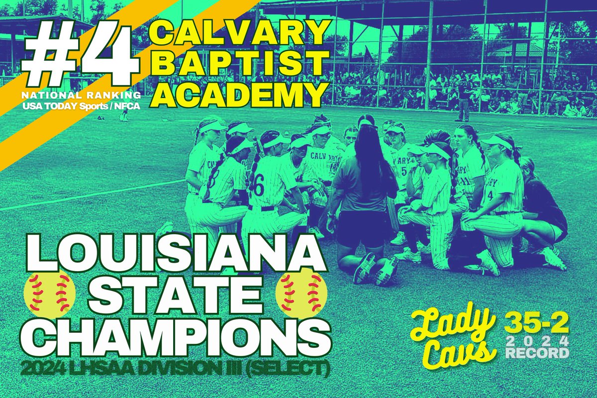 #fourpeat  #statechampions  #LadyCavs  #WeAreCalvary  #dynasty  #Louisiana #4inthenation