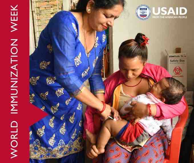 .@USAIDGH: Todos los niños merecen el beneficio de las vacunas. Para construir un mundo donde menos niños mueran de enfermedades prevenibles, es necesaria la inversión continua para fortalecer sistemas de vacunación y llegar a todo aquel que lo necesite. #SemanaDeLaInmunización