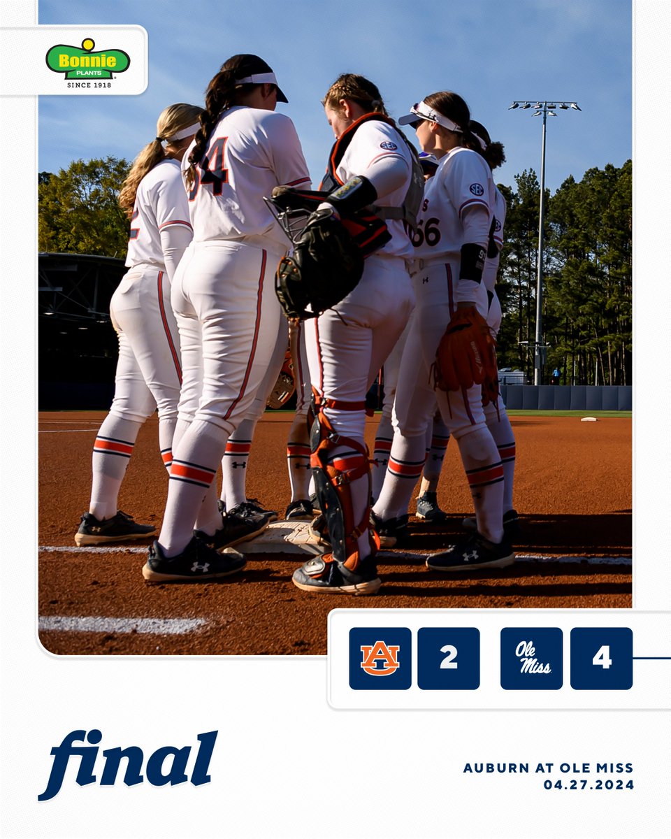 Final from Oxford. Sunday's rubber game is set for 12 p.m. CT on the SEC Network. #WarEagle