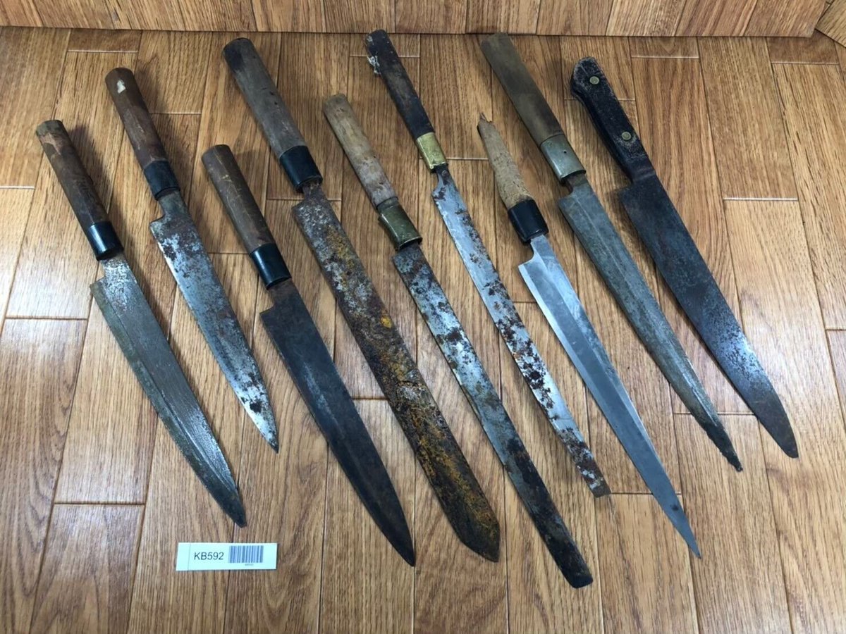 BROKEN DAMAGED Japanese Chef's Kitchen Knife Vintage Japan HOCHO KB592
ebay.com/itm/2355389509…
#Japanesechefknife #cutlery #blades #chefknife シ #fypシviral #kitchenknife #customknife #handmadeknife #knifelife #KnifeCollection #KitchenKnives #FYP #fyp