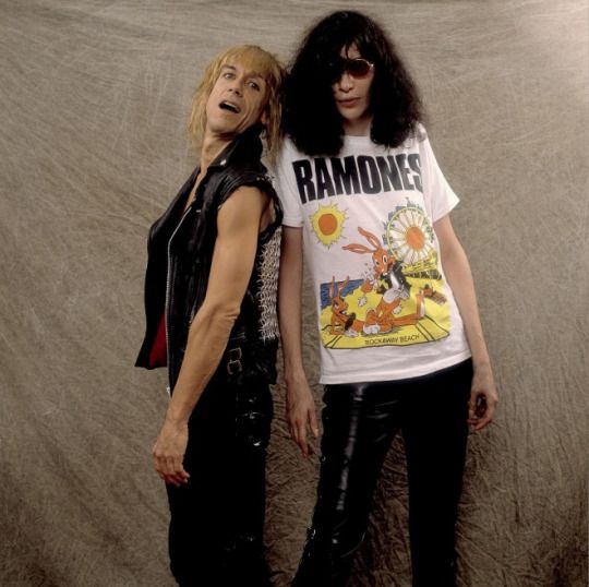Iggy Pop and Joey Ramone. Photo by Paul Natkin