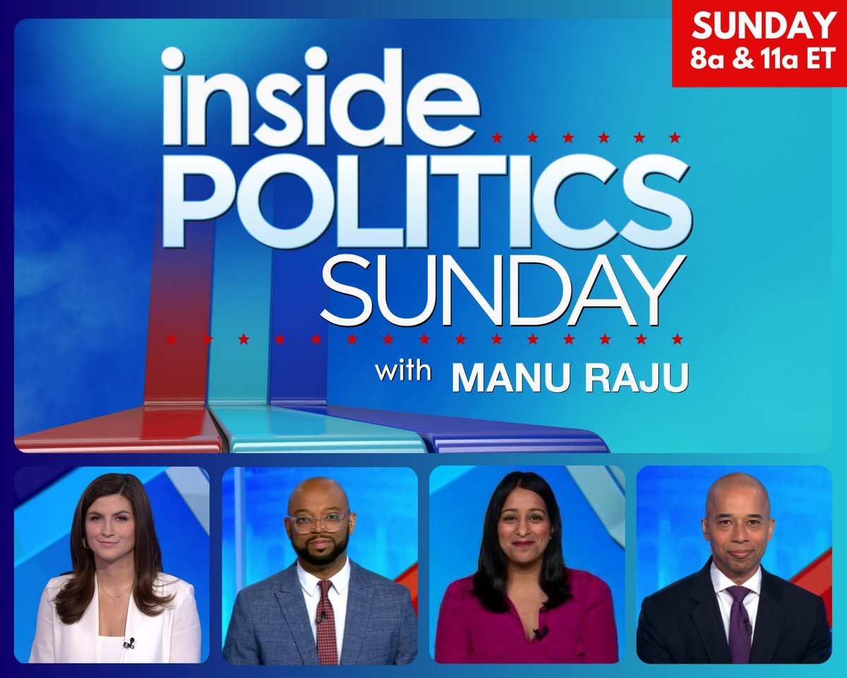 TOMORROW MORNING at 8a & 11a ET: How do voters view Trump's legal issues? Biden grapples with growing college protests over Gaza. PLUS: New reporting from @mkraju on Senate races in Ohio & Montana. @kaitlancollins @AsteadWH @SabrinaSiddiqui @elliotcwilliams #InsidePolitics