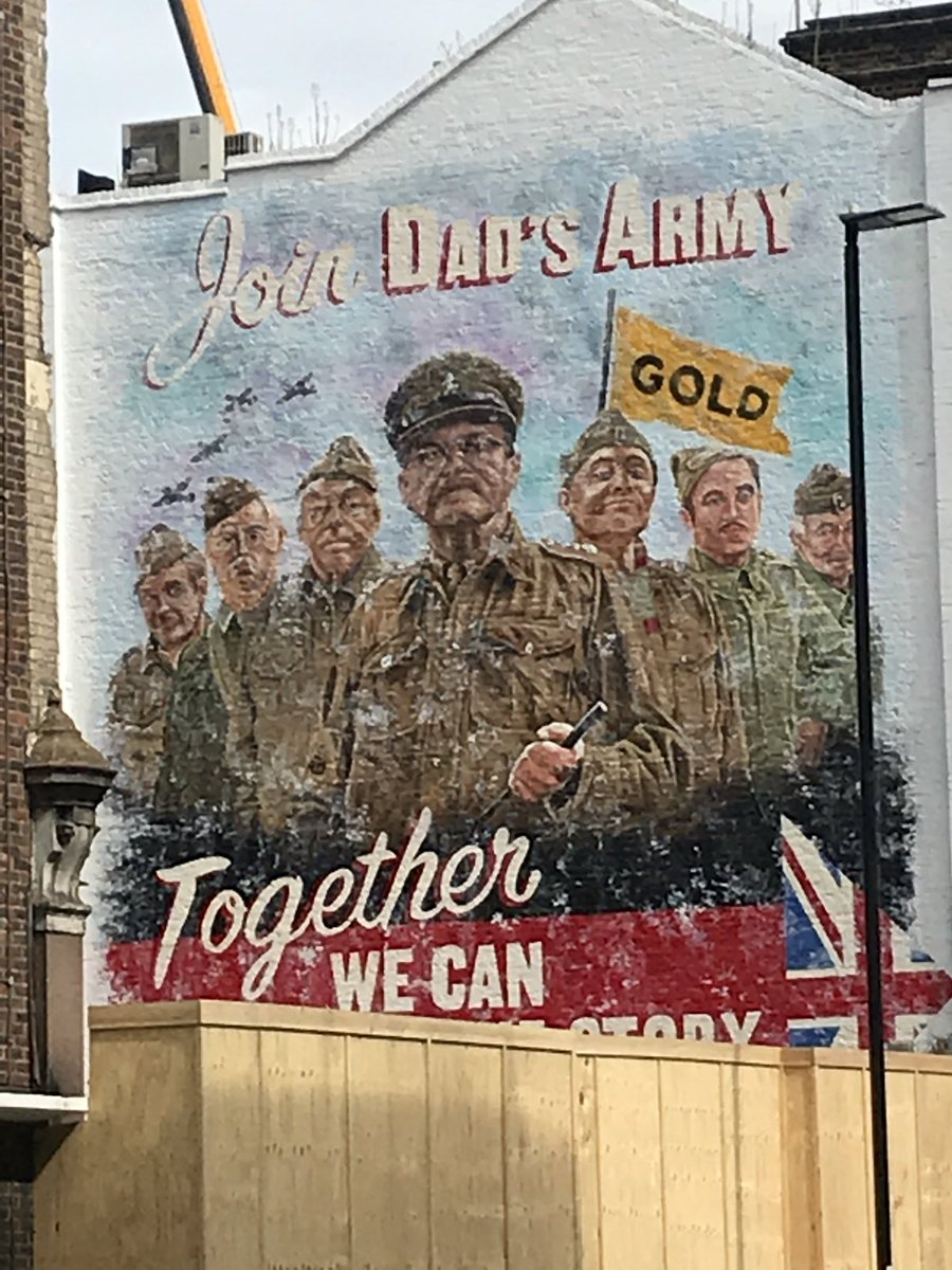 @BraxM @DadsArmyFans @RadioTimes I saw this in Barbican where @goldchannel had it painted ahead of missing episode remakes.