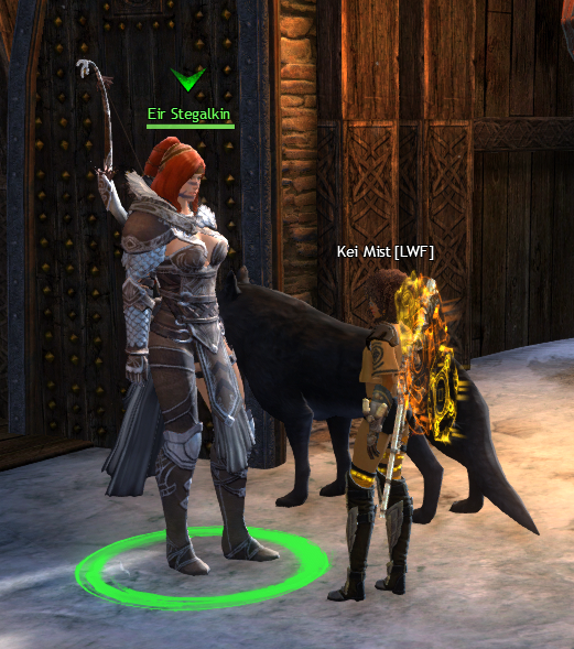 This is my first time noticing just how tall Eir Stegalkin is.
I love it!

#guildwars2 #gw2