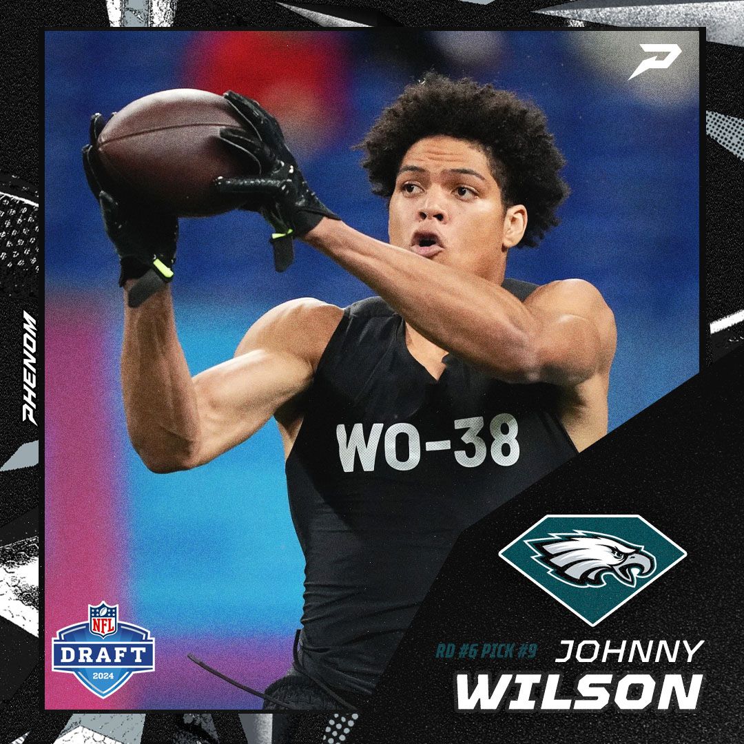 Shoutout to #PhenomAthlete Johnny Wilson for getting drafted by the Philadelphia Eagles in the sixth round! #NFLDRAFT #PhenomAthlete