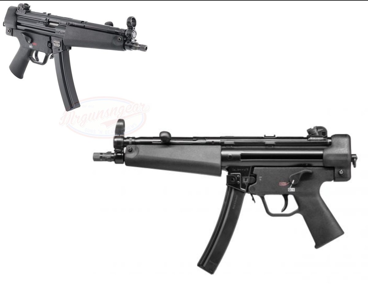 Heckler & Koch SP5 roller delayed semi-auto MP5 clone with CHF chrome lined threaded fluted tri-lug barrel and ambi swept down safety for $2,249 with code 'P24' currently here: mrgunsngear.org/3tIgN2r

In stock as of this post but that won't last 🚬

#MP5 #clone #embassy #SAS