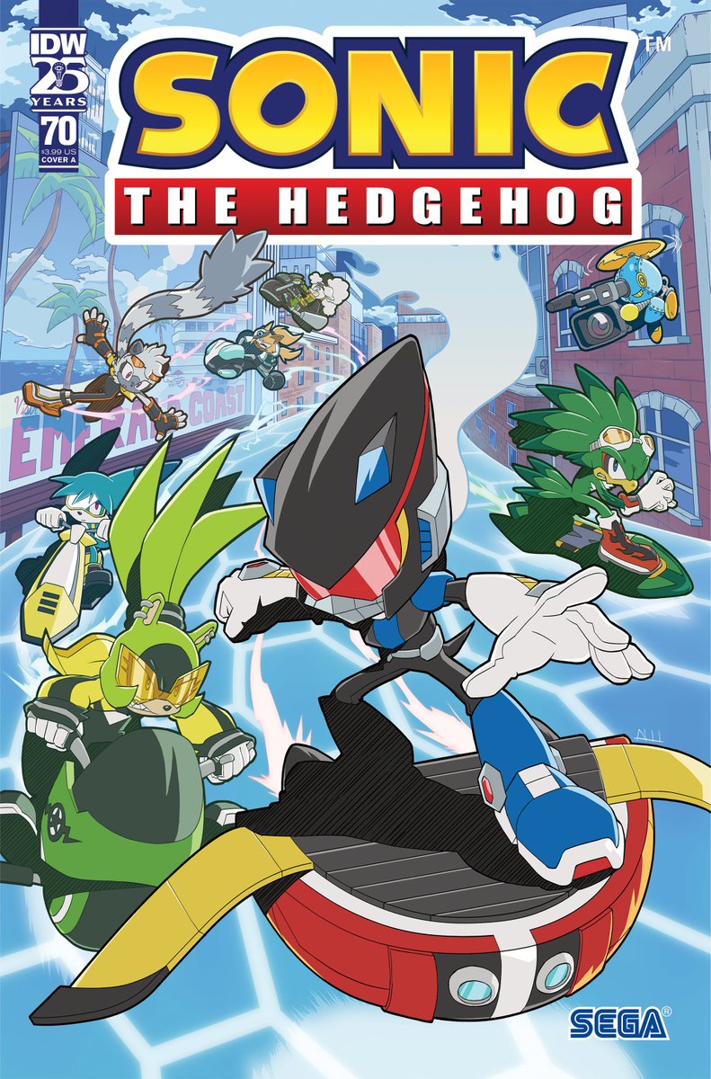 Sonic the Hedgehog #70, Cover A by @virtanderson #IDWSonic #Sonic #SonicTheHedgehog