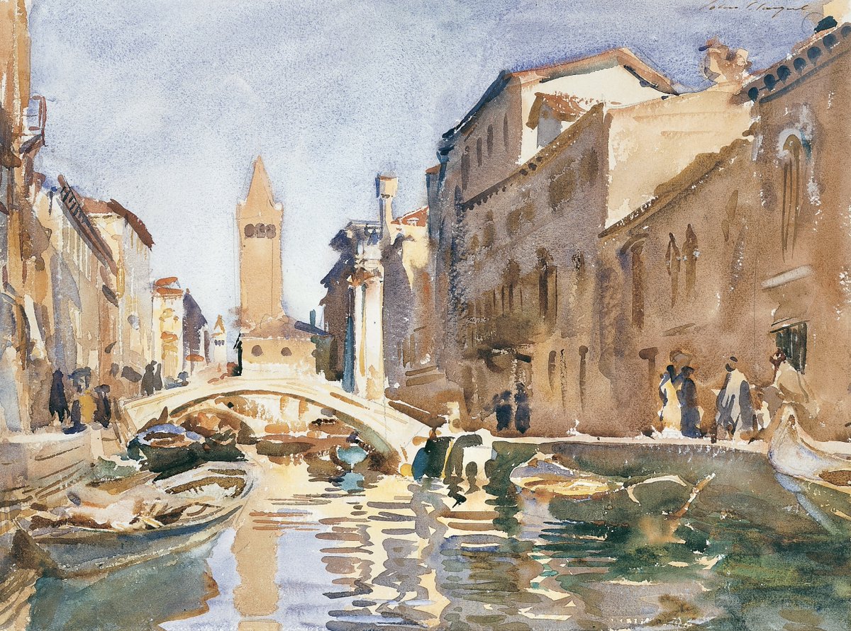 Venetian Canal (1913), by #JohnSingerSargent