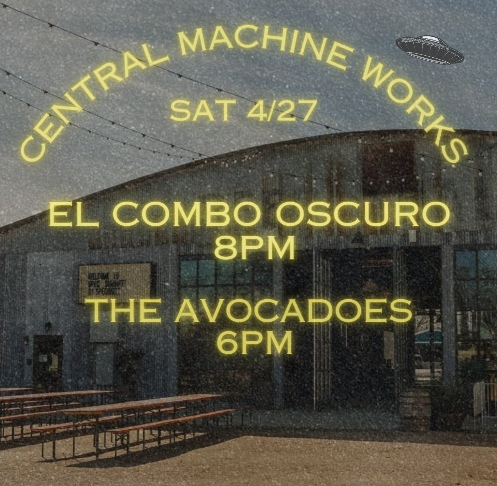 Tonight 8-10 Central Machine Works!