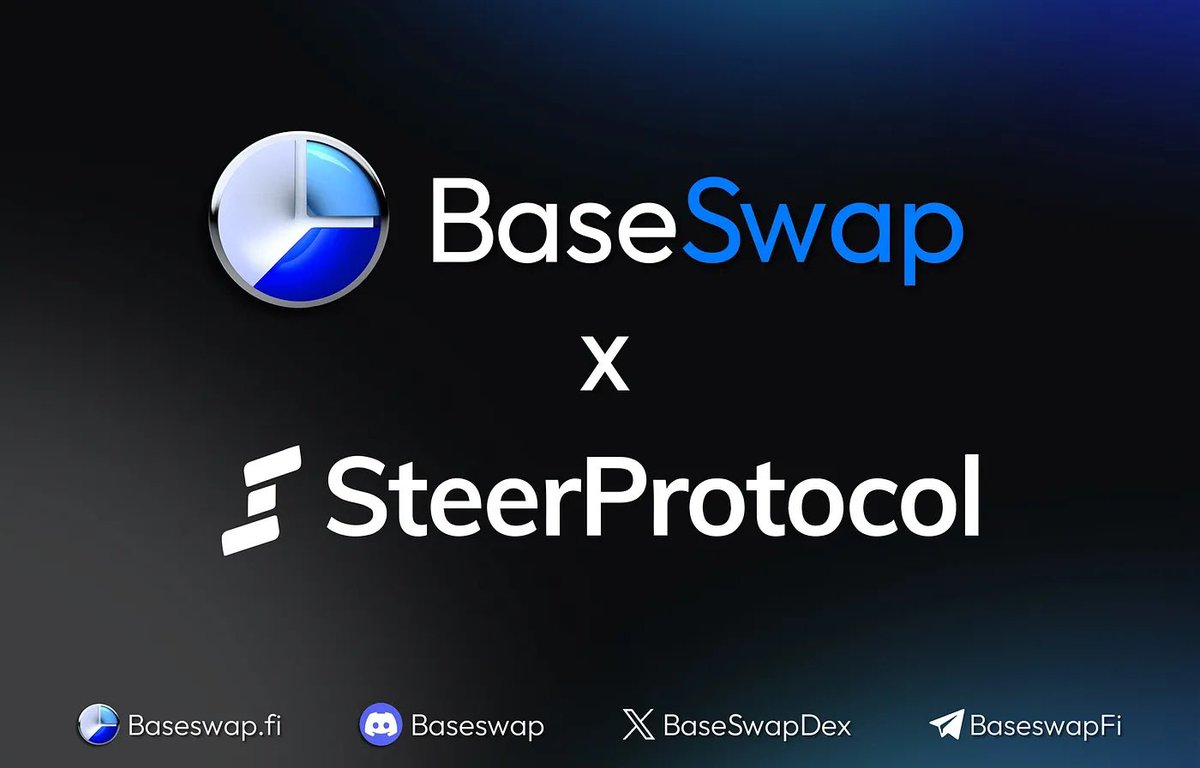 Enhance your weekend & your liquidity game with our latest partnership with @steerprotocol. Dive into our latest Medium article for more info and details on how this partnership is the perfect liquidity game enhancer. Have a #Based weekend!🔵 #BaseSwap 🔗medium.com/@BaseSwap/enha…