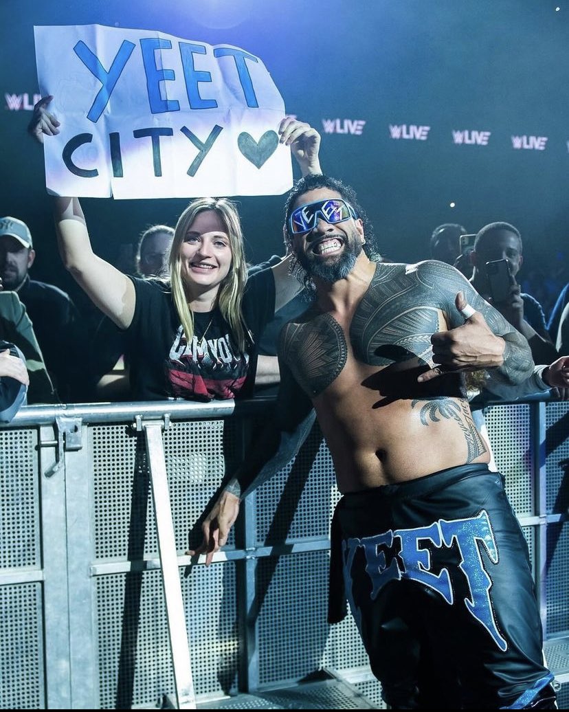 Jey Uso during the #WWELondon UK Tour 💙