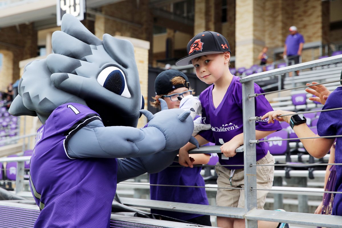 Feels so good to be back in the Carter! See you back in September! 💜🐸🏈 #GoFrogs