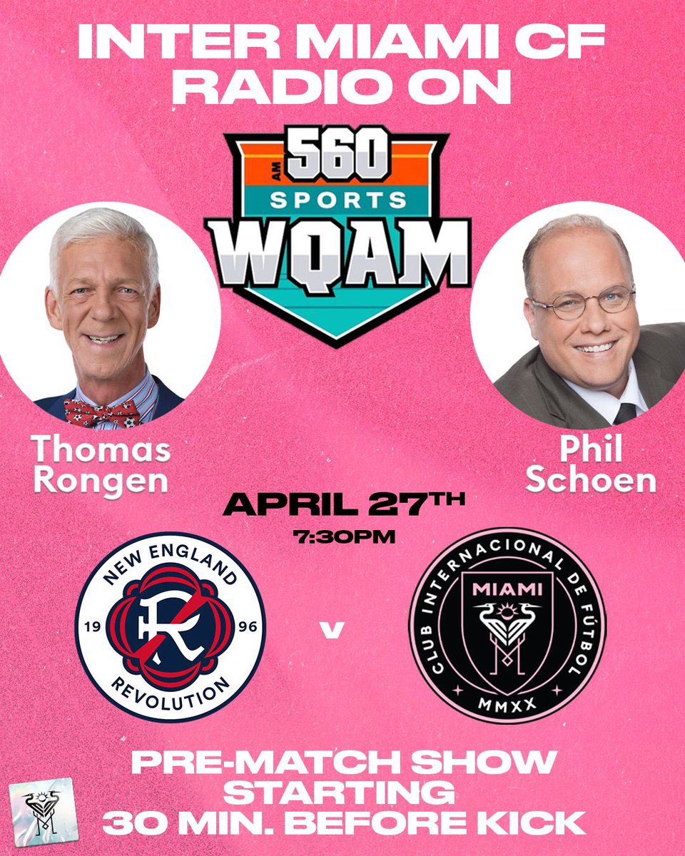 All in for tonight 😤 #NEvMIA ⚔️ Join @Philshoen & myself at 7:00pm for the pregame on WPOW 96.5 HD2 🤩 Vamos Miami! 💗🖤