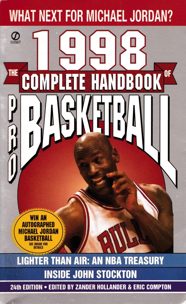 The Complete Handbook of Pro Basketball, 24th Edition 1998 #Jumpman #Jumpman23 #JumpmanHistory #AirJordan #MichaelJordan #Jordan #Chicago #Bulls #NBA #Mj23Covers