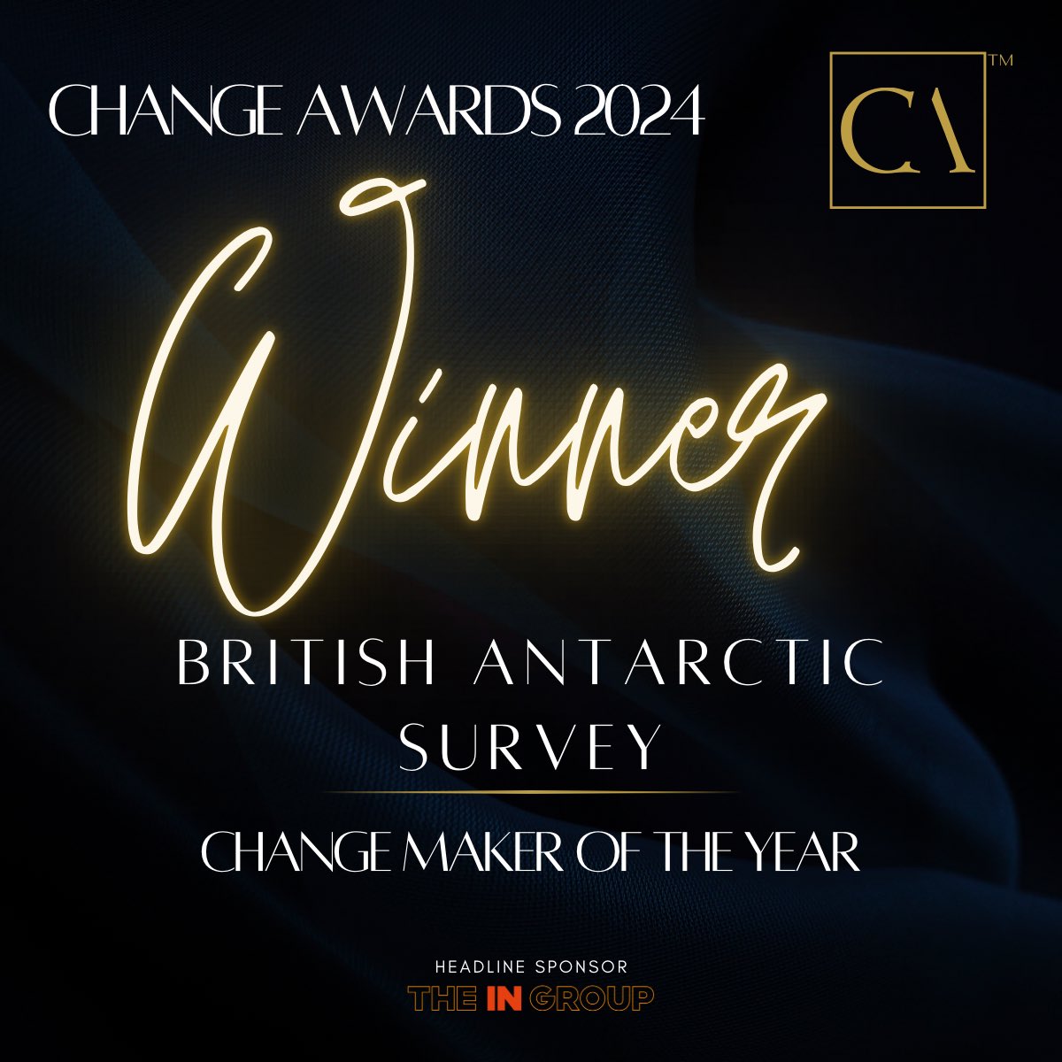 Congratulations to @BAS_News for winning the Change Maker of the Year Award!