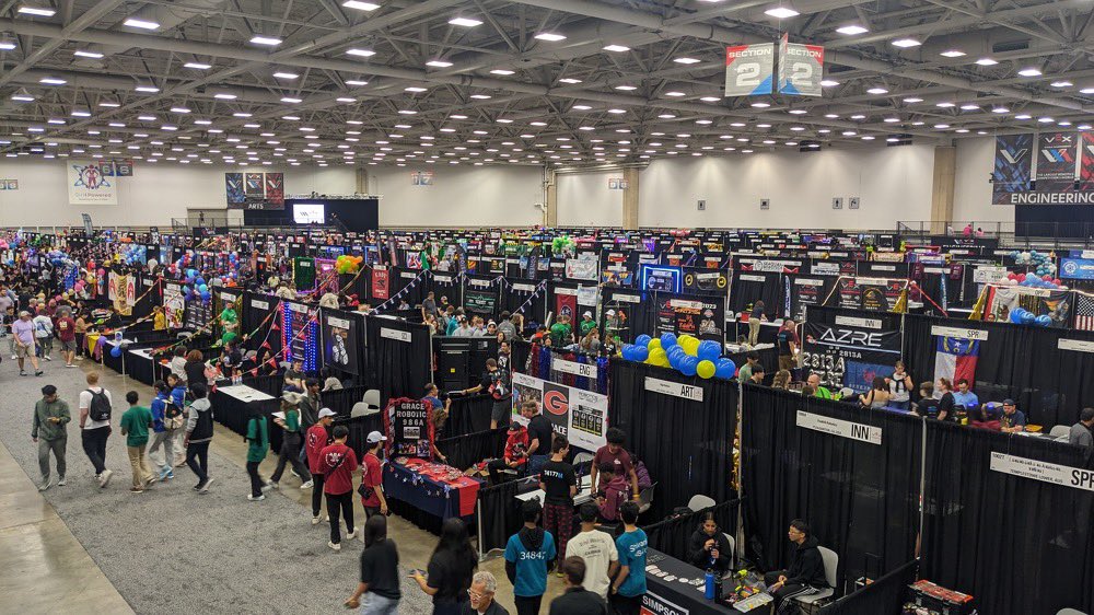 STEMHSRobotics's tweet image. Another great season and great trip. Great job Teams 60883 V and W. V finished 29th in their division narrowly missing out on the elimination round. Team W finished 19th and lost in semifinals of their division. Super proud of these kids!