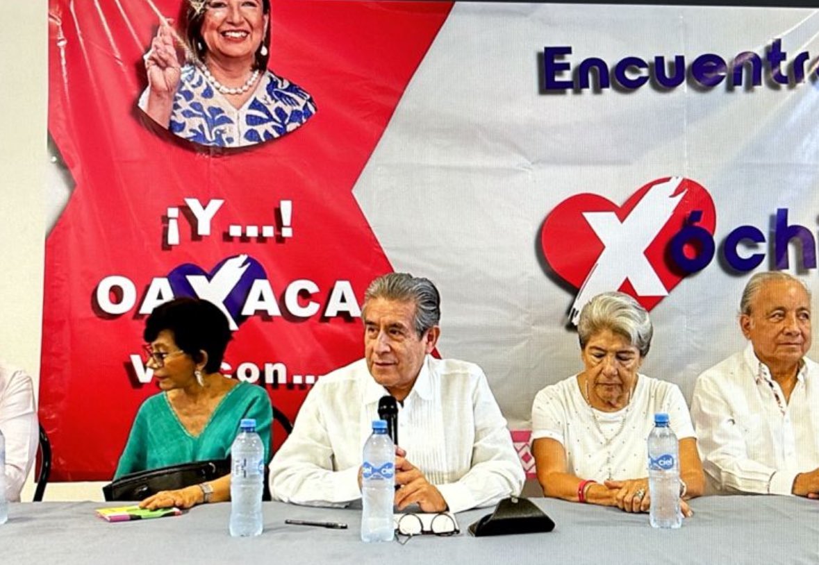 Esta mañana participé en un evento con amigas, amigos y liderazgos regionales de Oaxaca para fortalecer los esfuerzos de promoción política en favor de nuestra candidata @XochitlGalvez