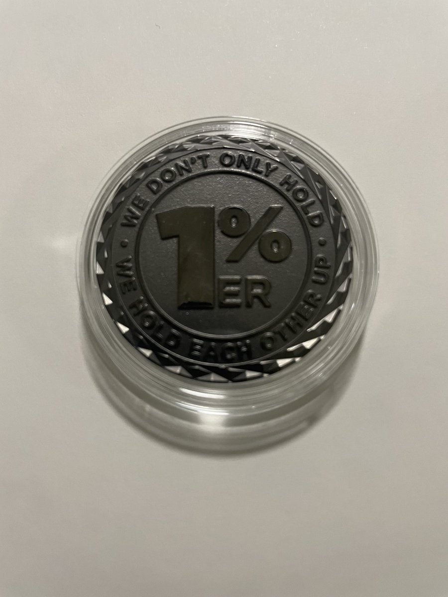Look what arrived today 🤩 My bad ass 1 %ER Coin from @TheDHMGroup so stoked for receiving this high quality coin. 🫡 Thank you #DHFam 💎🙌🏼