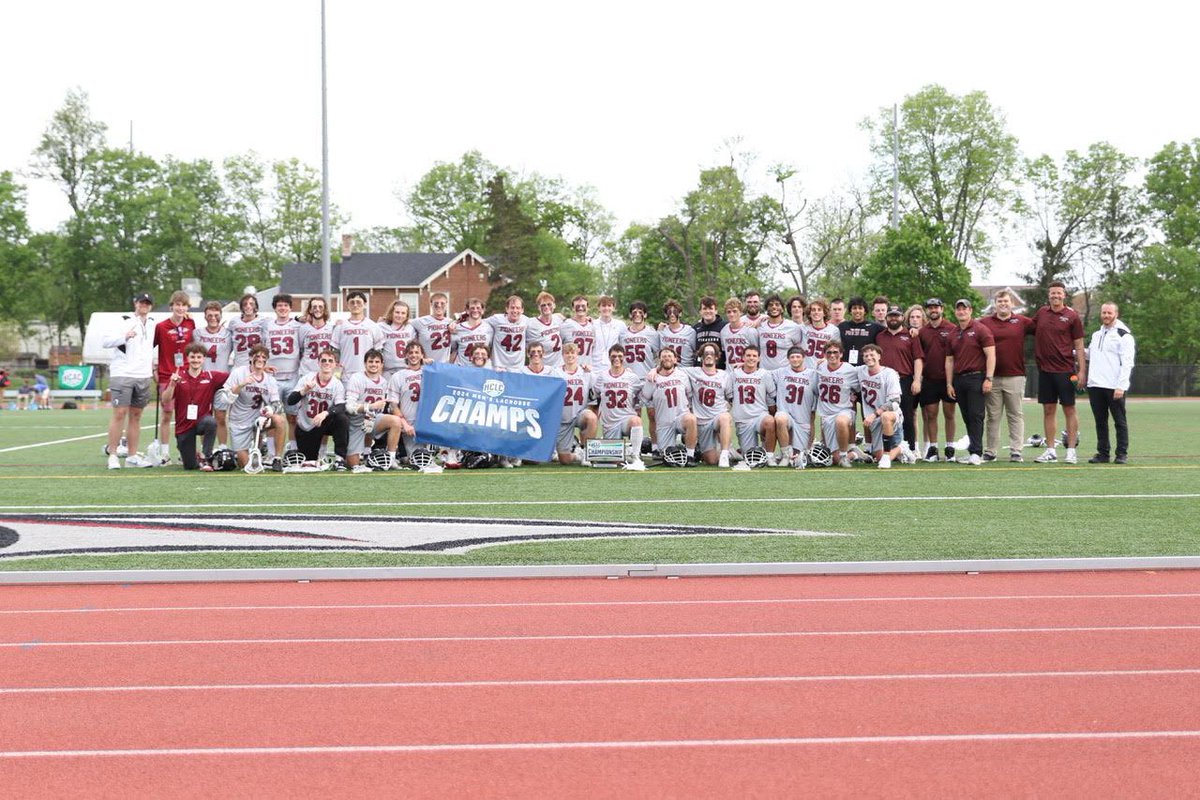 𝗛𝗖𝗟𝗖 𝗖𝗛𝗔𝗠𝗣𝗦❗️❗️ @Transy_Lax takes down Hanover 27-4 to win the @hcacdiii Tournament and earn the HCLC’s automatic bid into the @ncaadiii Tournament❗️ #FlyPios🦇