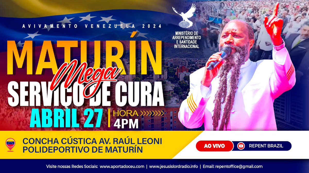 🔥 A hora da verdade chegou para a igreja, o Profeta que está comandando o maior avivamento, já está andando na terra, vamos nos arrepender!! Acompanhe ao vivo @APortaDoCeu #MaturinHealingService