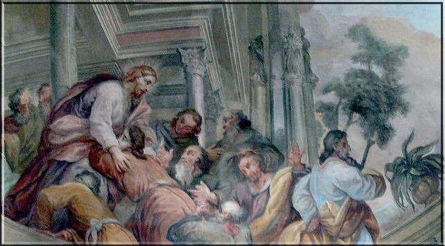 Third Sunday After Easter: Jesus Consoles His Disciples at His
departure from this world by Fr. Raphael Frassinetti, 1900
.
Gospel. John xvi. 16-22. At that time Jesus said to his disciples: A little while, and now you shall not see Me: and again a little while, and you shall see…