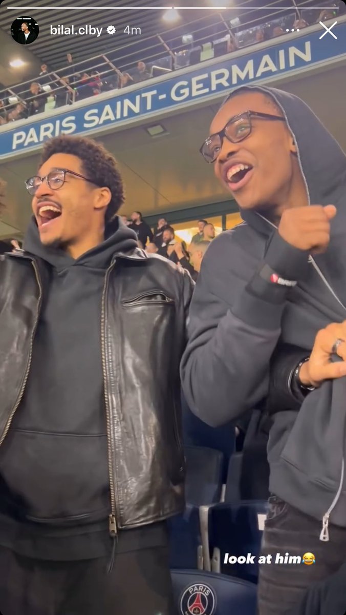 Looks like Bilal and JP are hanging out together at a soccer game in France. (From Bilal’s IG stories) #ForTheDistrict