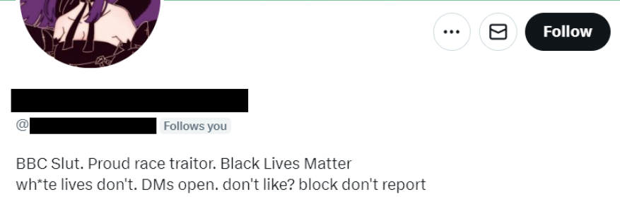 TheReLLeRtR's tweet photo. got another one of these fucking weirdos following me on twitter. How difficult is it to just be fucking normal online https://t.co/tgWXYHH3Zc