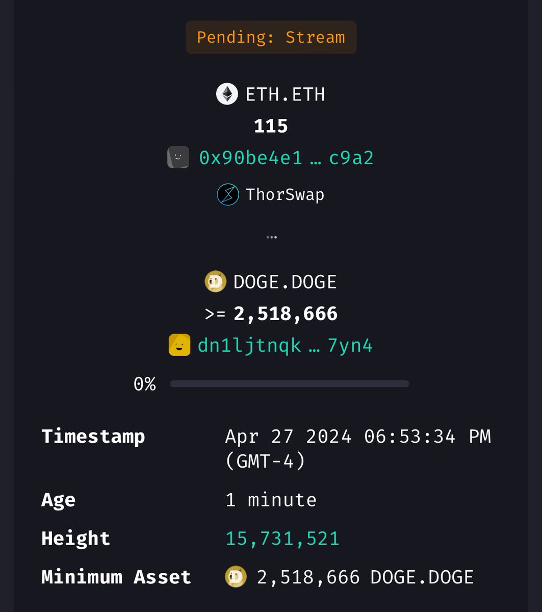 much wow $375k eth to doge