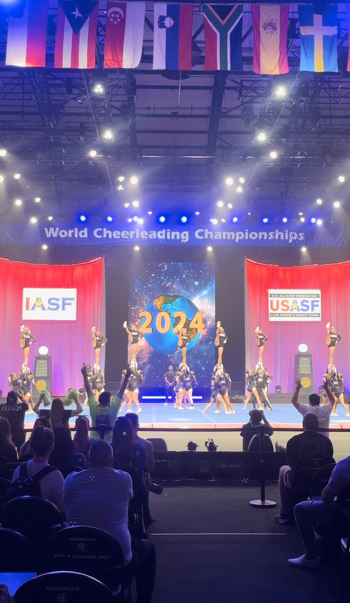 𝓣𝓱𝓲𝓼 𝓲𝓼 𝓟𝓵𝓪𝓷𝓮𝓽 𝓞 ~ World Cup Omni at the Cheerleading Worlds We can’t wait to see them at FINALS!🤩 #ThisIsWorldCup