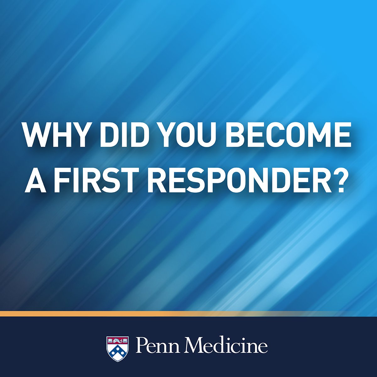 Why did you become a first responder? Reply with your story!