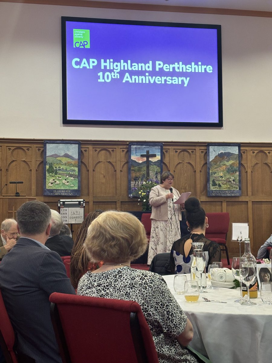 A lovely, inspiring evening in Aberfeldy to mark the 10th anniversary of ⁦@CAPuk⁩ in Highland Perthshire