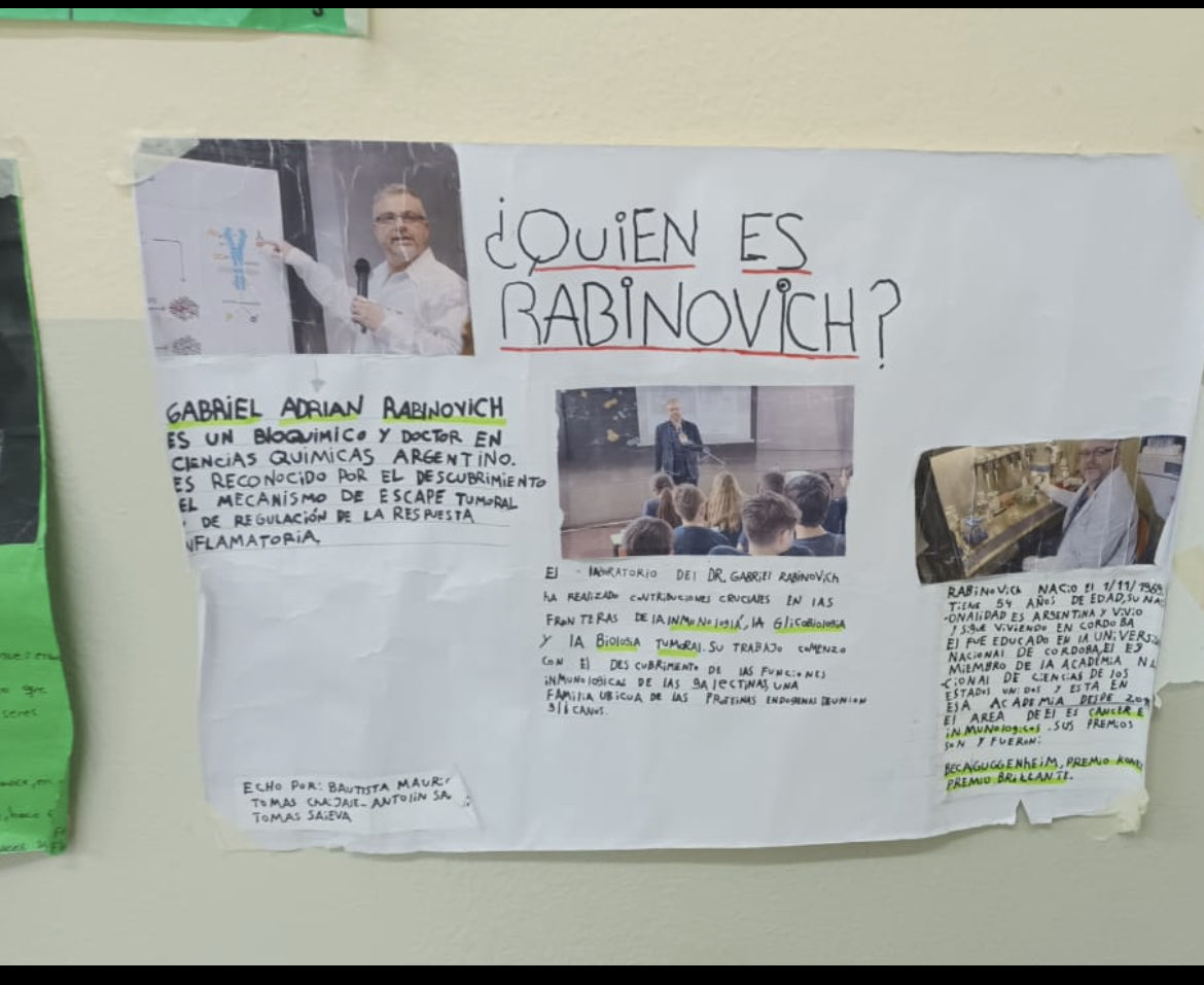 ¡Que emoción y sorpresa! Un afiche sobre nuestro trabajo en una escuela primaria de Cordoba.